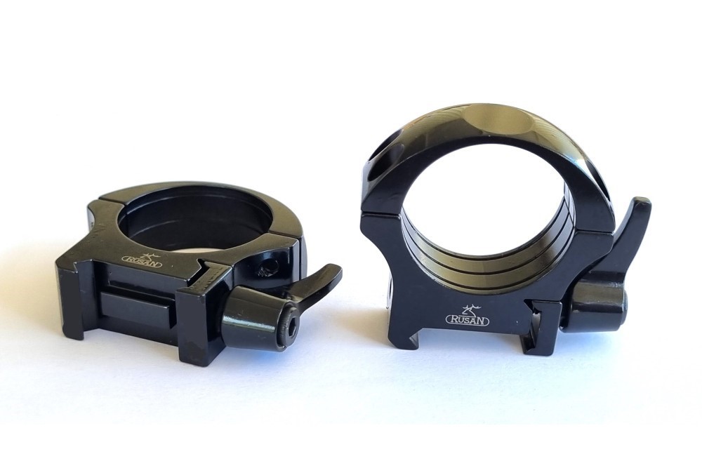 Rusan 34mm rýchloupínacie picatinny krúžky H18