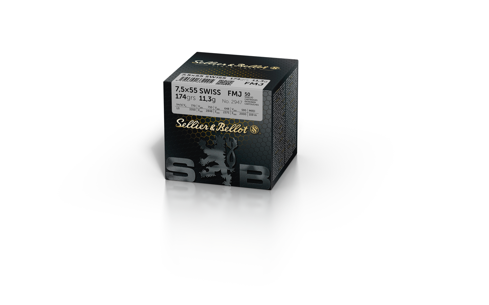 7,5×55 SWISS FMJ/2947 11.3g