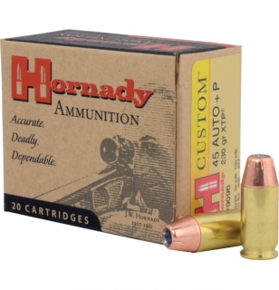 Hornady 45 Auto+P XTP/230grs